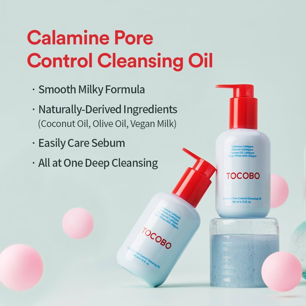 Calamine Pore Control Cleansing Oil - TOCOBO - Imagen 3